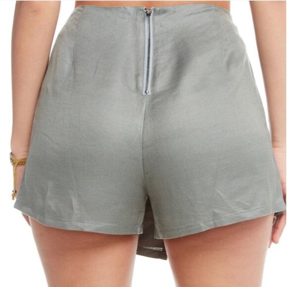 Chaser Sage Green Linen Asymmetrical Skort NWT S - Picture 7 of 13